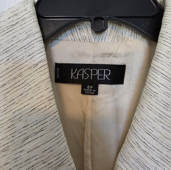 Kasper Cream and Black Blazer - Picture 2 of 4